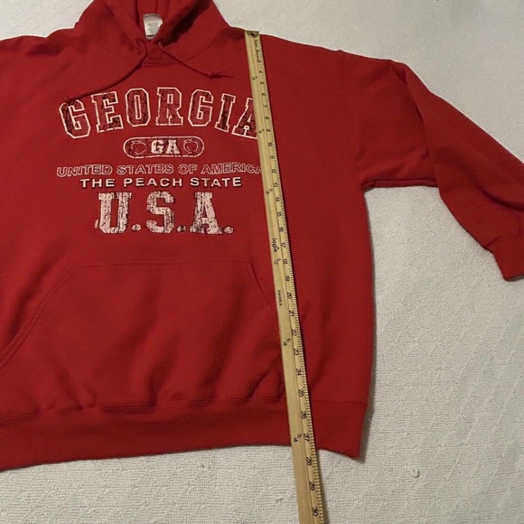 Gildan Georgia Hoodie Mens size XL The Peach State USA Dadcore - Picture 12 of 16